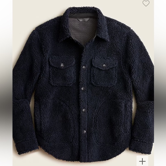 J. Crew Other - Jcrew Nordic sherpa-fleece shirt-jacket size L